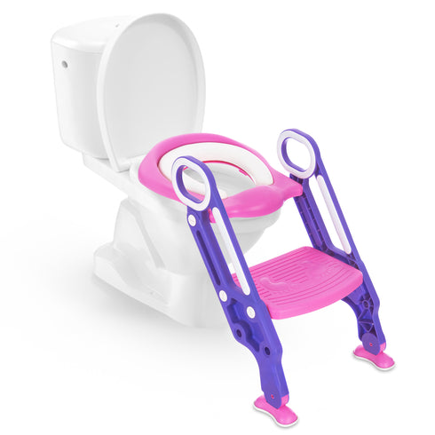 Foldable Padded Toddler Potty - Pink/Purple