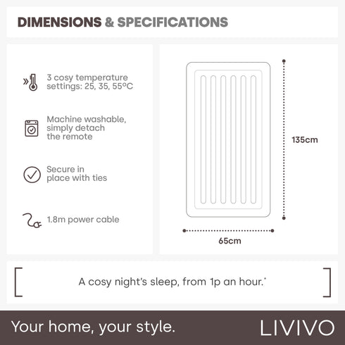 Electric Under Blanket - Single