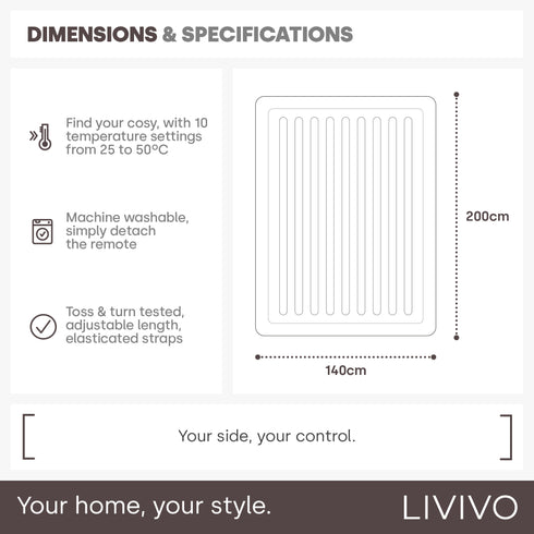 UltraSnug Electric Under-Blanket - Dual-Control King