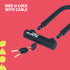 Bike U-Lock with Cable