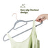 50pc Velvet Hangers - Grey