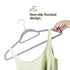50pc Velvet Hangers - Grey