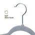 50pc Velvet Hangers - Grey