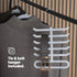 50pc Velvet Hangers - Grey