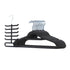 50pc Velvet Hangers - Black