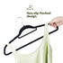 50pc Velvet Hangers - Black