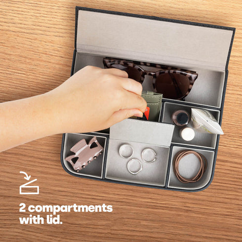 6 Compartment Valet Box Organiser