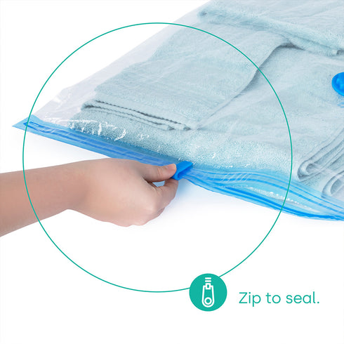8 Pack Vacuum Bags - Blue