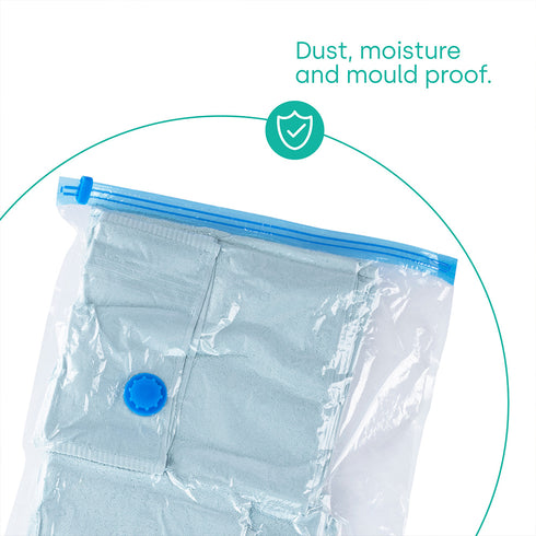 8 Pack Vacuum Bags - Blue