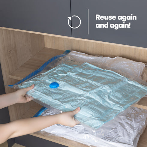 8 Pack Vacuum Bags - Blue