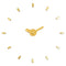 Large Stick-on Wall Clock - Gold