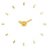 Large Stick-on Wall Clock - Gold