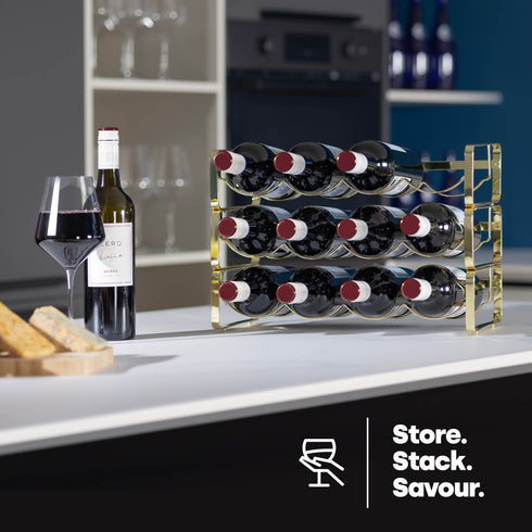 Modular Wine Rack - Gold