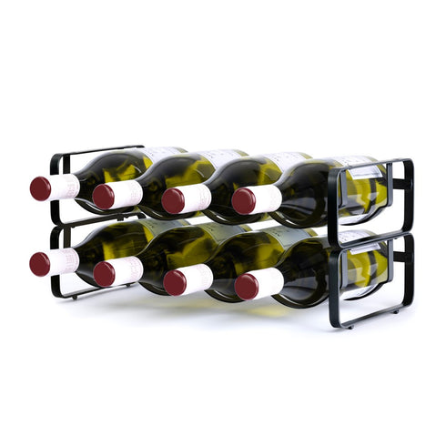 Modular Wine Rack set of 2 - Matte Black
