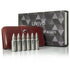 Whisky Bullet set with Leather Pouch - Red