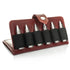 Whisky Bullet set with Leather Pouch - Red