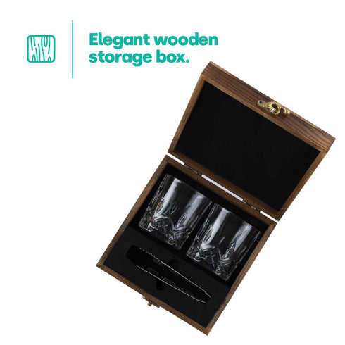 Whisky Stones and Glass Set