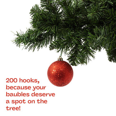 Christmas Bauble Hooks Set of 200 - Green