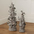 Set of 2 Christmas Tree Ornaments - Silver