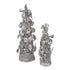 Set of 2 Christmas Tree Ornaments - Silver