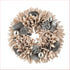 32cm Decorative Wreath with Pine Cones & Silver Baubles