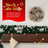 32cm Decorative Wreath with Pine Cones & Silver Baubles