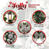 40cm Artificial Holly Christmas Wreath - Silver