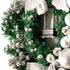 40cm Artificial Holly Christmas Wreath - Silver
