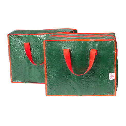 Christmas Decoration Storage Bag 2 Pack - Green