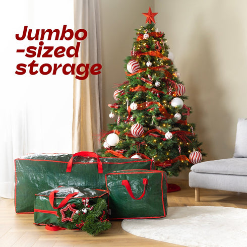 Christmas Decoration Storage Bag 2 Pack - Green