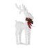 Light up Glitter Reindeer Decoration - White