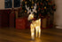 Light up Glitter Reindeer Decoration - White