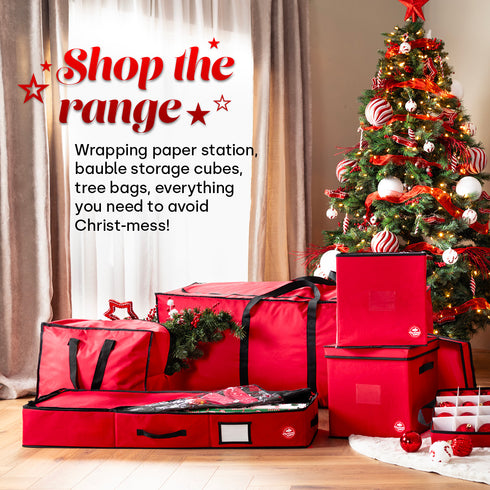 7ft Premium Christmas Tree Storage Bag - Red