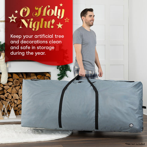 9ft Premium Christmas Tree Storage Bag - Grey