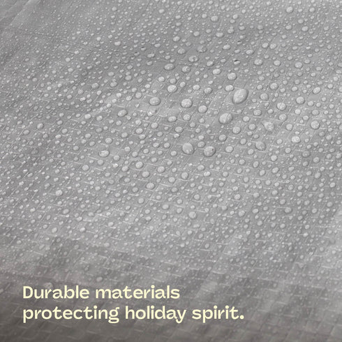 Christmas Decoration Storage Bag with Dividers - Grey