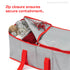 Christmas Decoration Storage Bag with Dividers - Grey