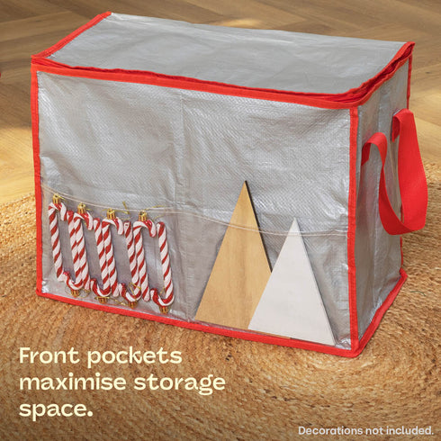 Christmas Decoration Storage Bag - Grey