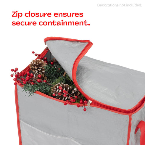 Christmas Decoration Storage Bag - Grey