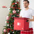 Collapsible 64 Christmas Bauble Storage Bag -  Red