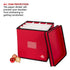 Collapsible Christmas Bauble Storage Bag -  Red