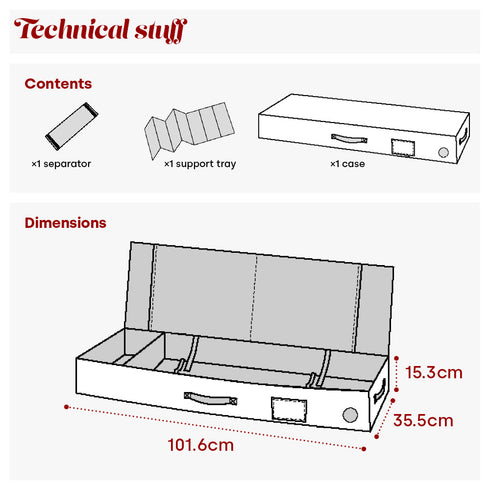 Premium Wrapping Paper Storage Bag - Grey