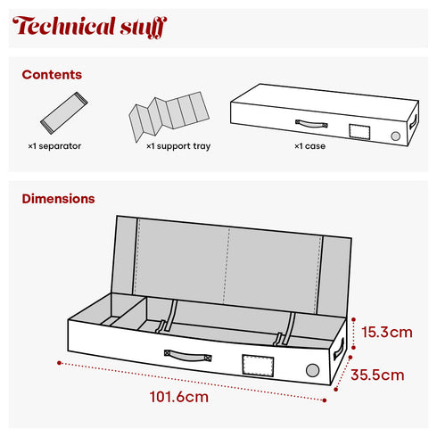 Premium Wrapping Paper Storage Bag - Red