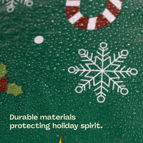 7ft Printed Christmas Tree Storage Bag - Green