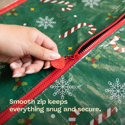 2pc Christmas Decoration Storage Bags - Green