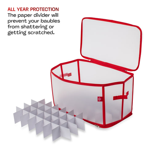 112 Christmas Bauble Storage Bag - Red