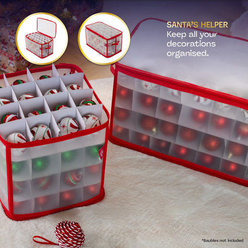 112 Christmas Bauble Storage Bag - Red
