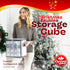 Christmas Bauble Storage Cube Heavy Duty Folding Case - Grey