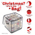 Christmas Bauble Storage Cube Heavy Duty Folding Case - Grey