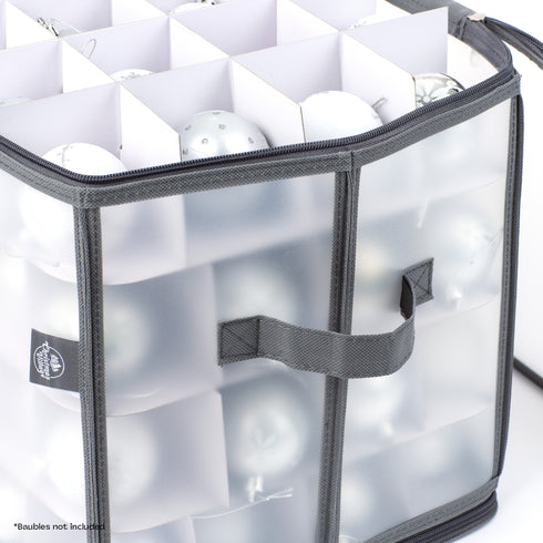 112 Christmas Bauble Storage Bag - Grey