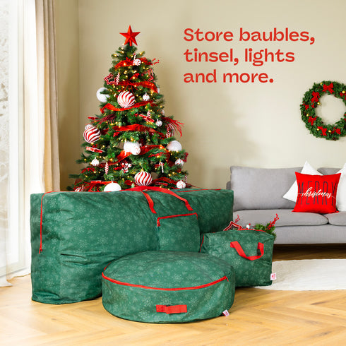 Jumbo Christmas Decoration Storage Bag - Green